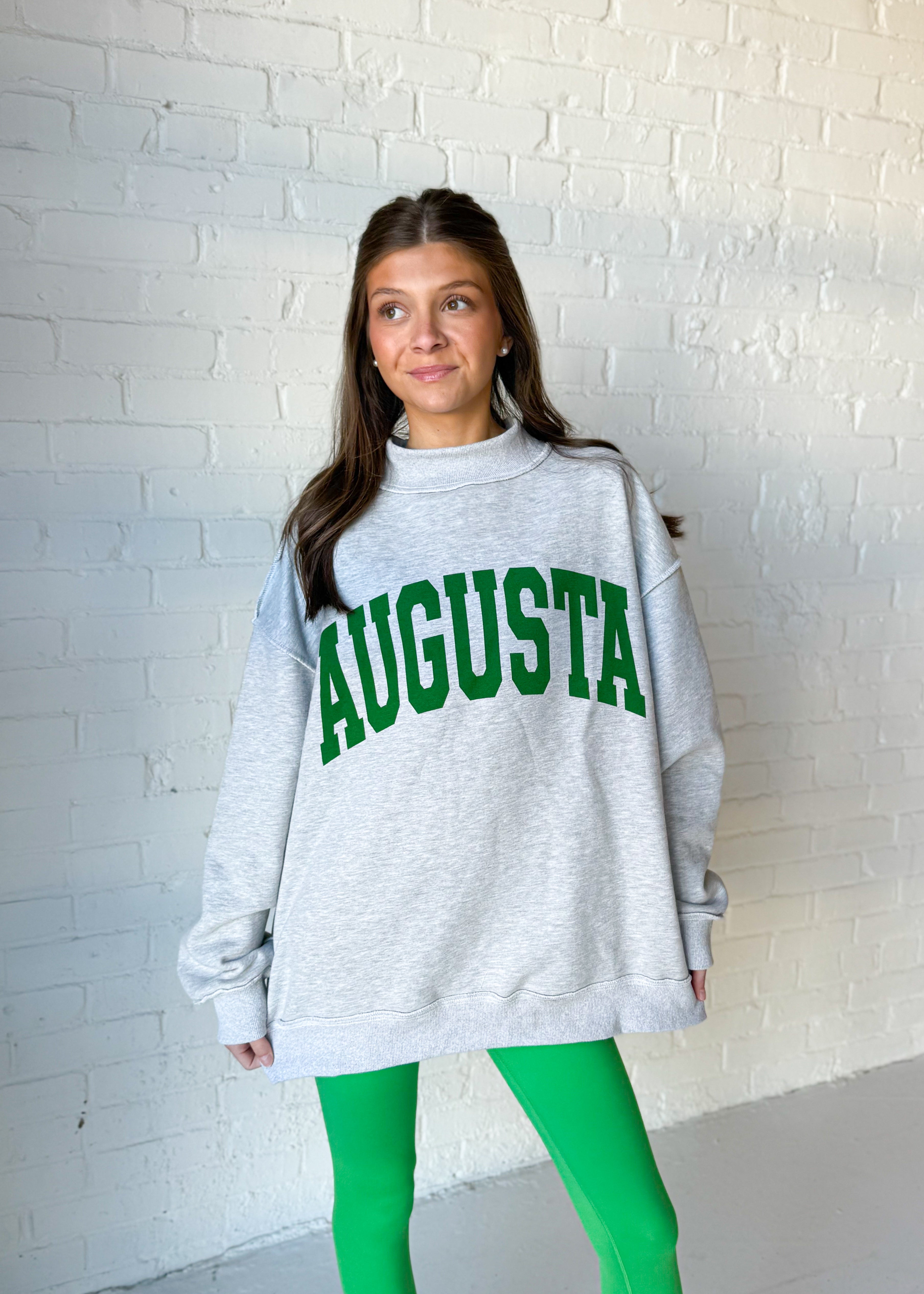 Augusta Mock Neck Sweatshirt – The Swank Company