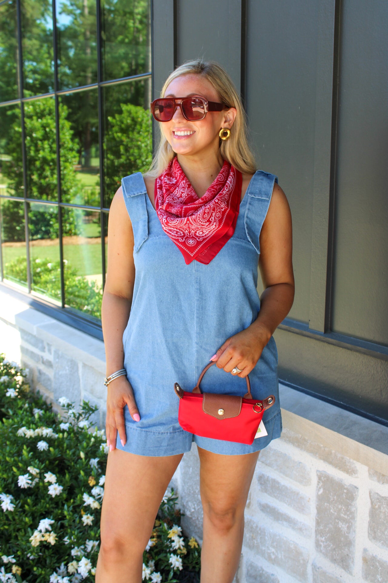 Seraphina Denim Romper