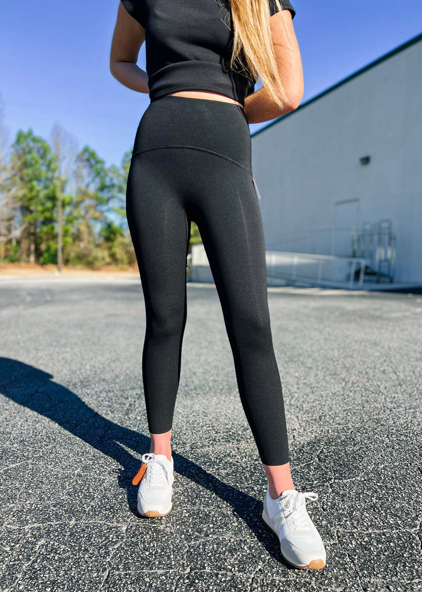 Booty Boost Perfect Pocket Active 7/8 Leggings Very Black - SPANX – Jackie  Z Style Co.