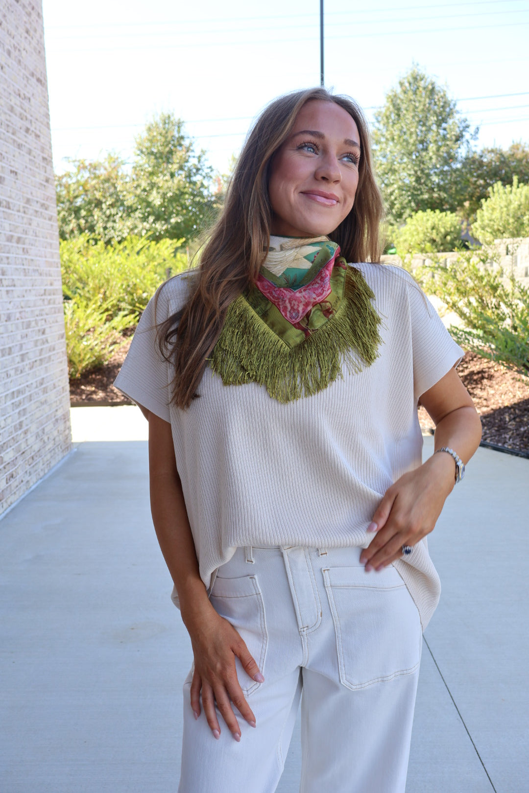 Genevieve Viscose Mock-Neck Boxy Sweater