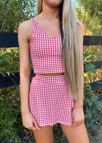 Maisie Gingham Skort