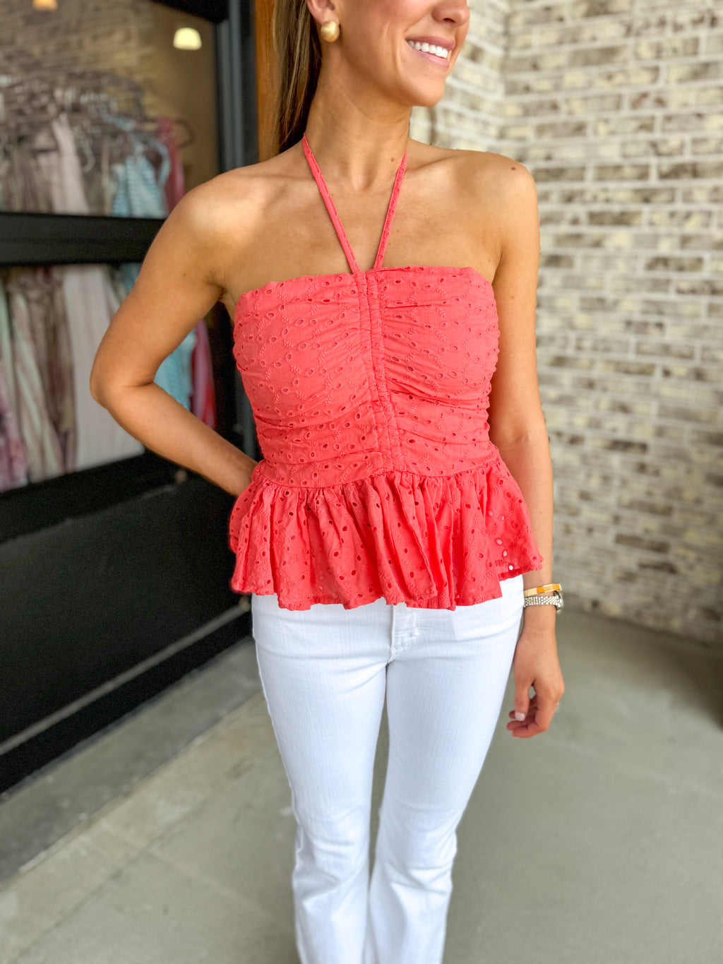 Vacation Peplum Top
