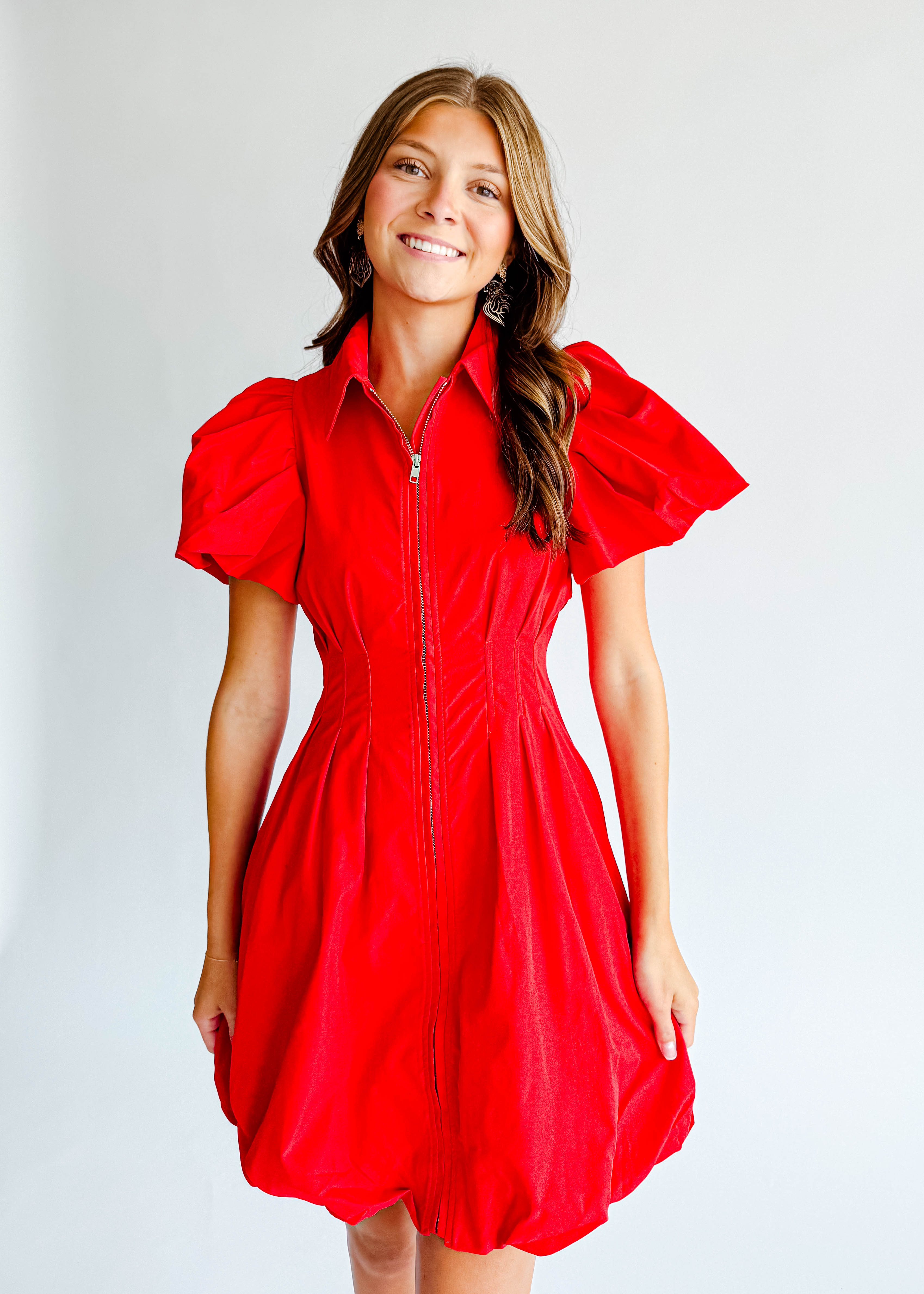 Katie Zip Up Mini Dress