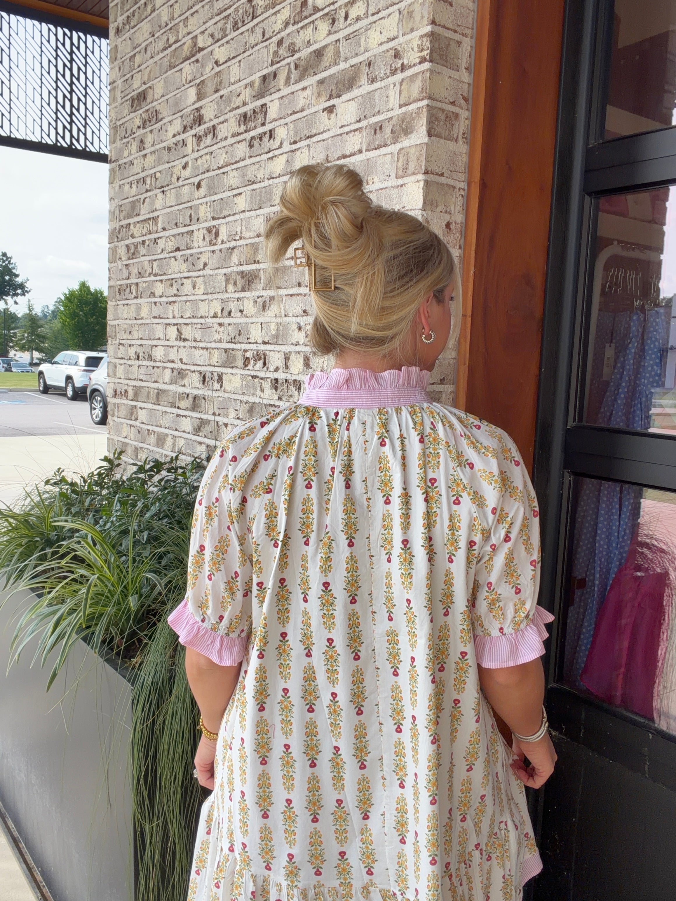 Clara Floral Puff Sleeve Dress