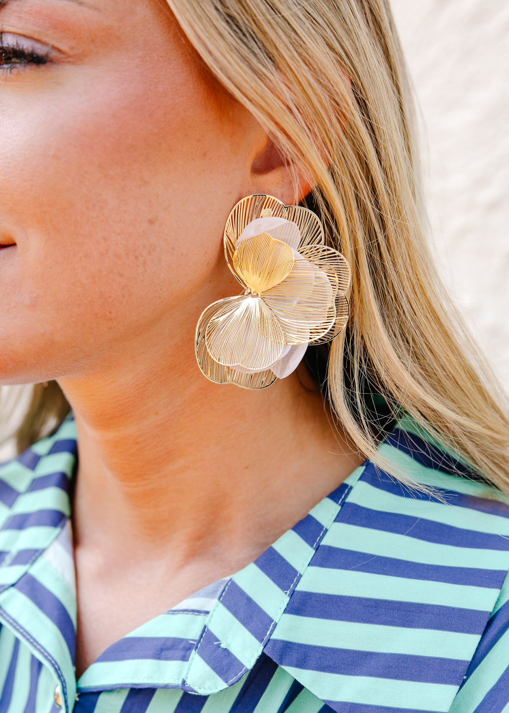 Celeste Half Flower Earrings