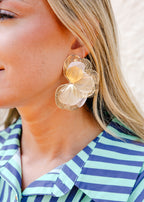 Celeste Half Flower Earrings