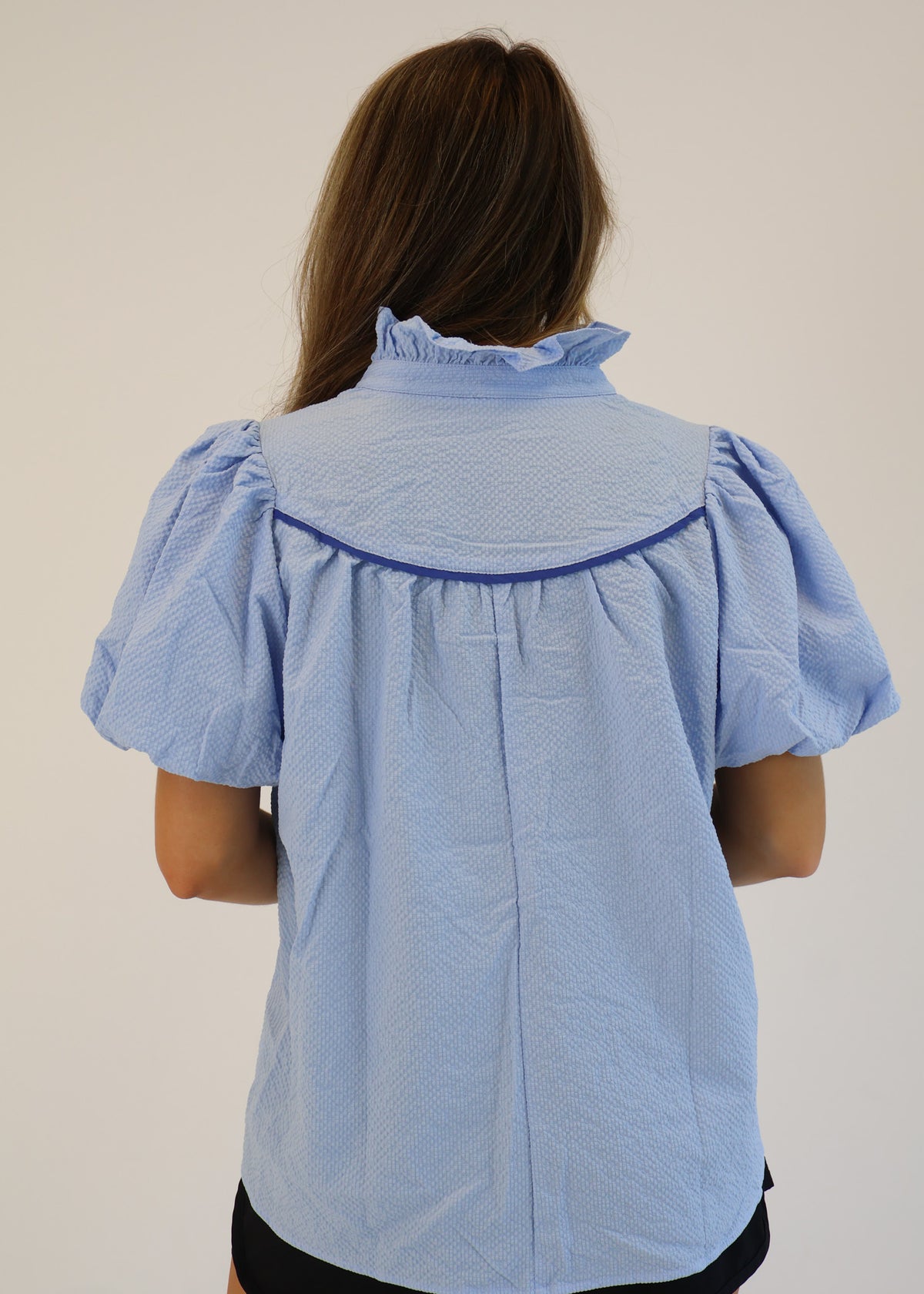 Lucia Contrast Trim Blouse