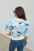 Bella Floral Short Sleeve Cardigan