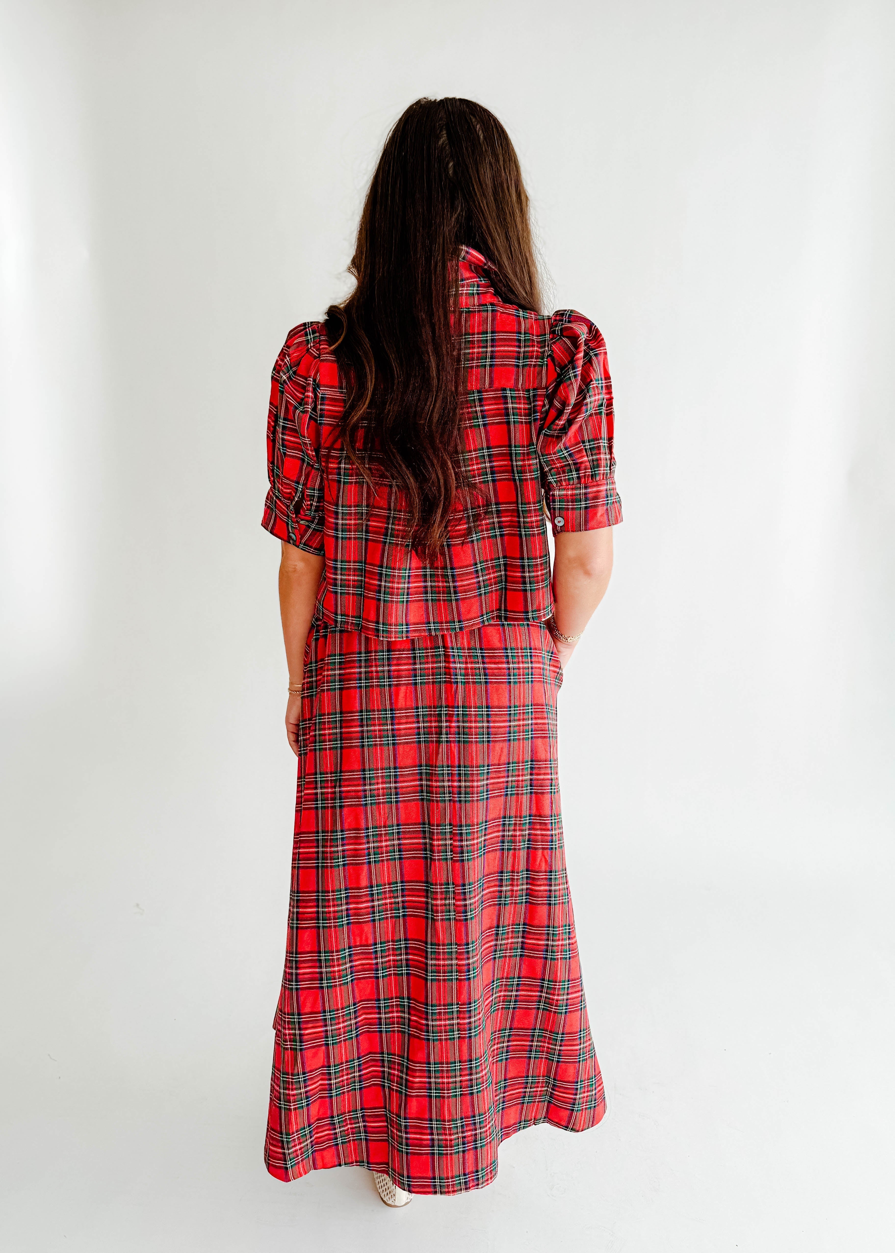 Nadine Plaid Crop Top