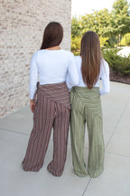 Stephanie Wrap Wide Leg Pants