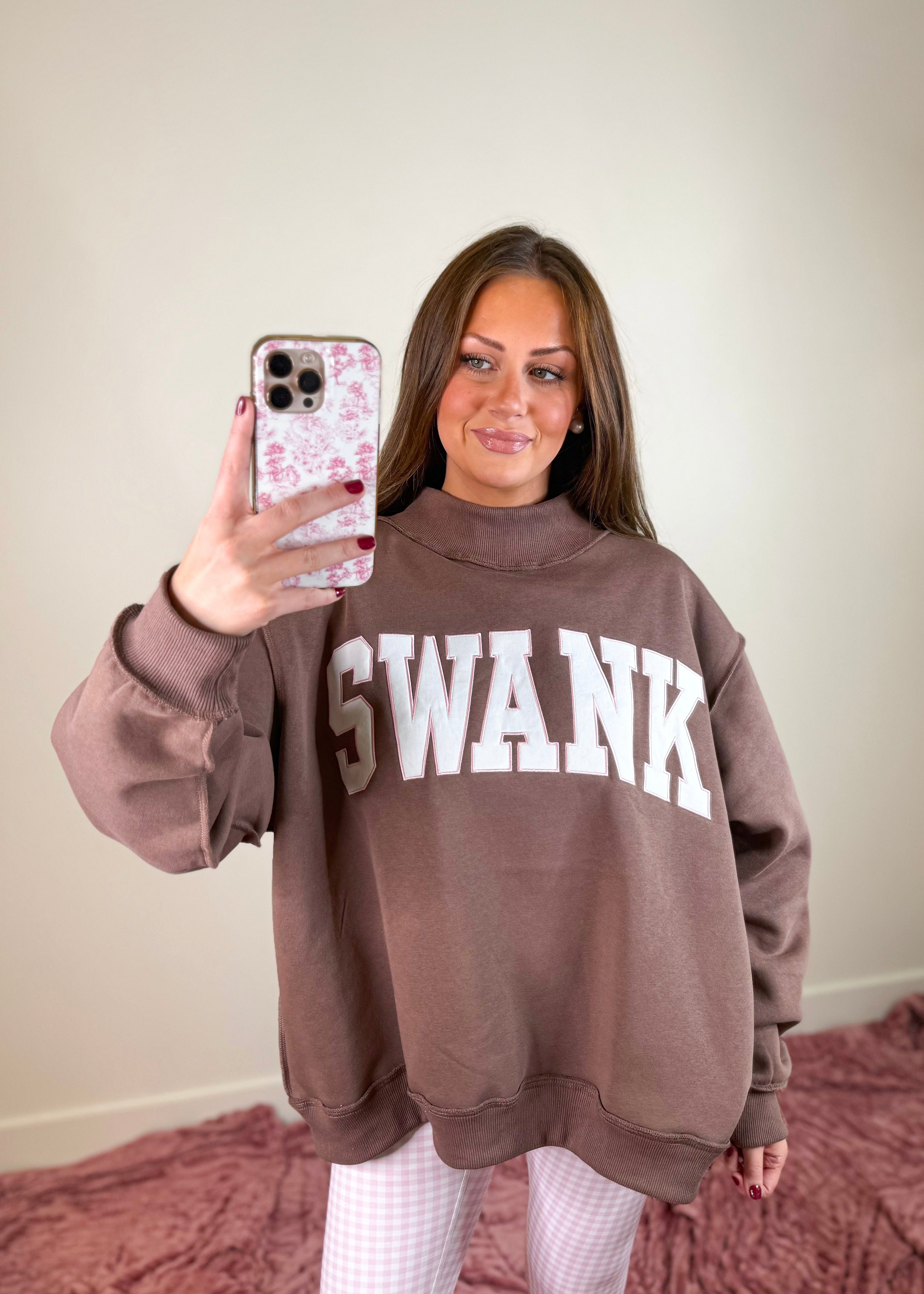 Swank Mock Neck Sweatshirt