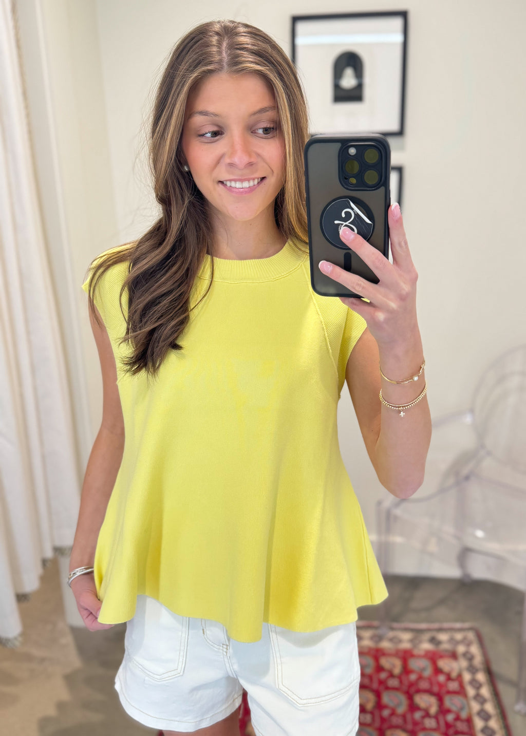 Soft Structure Sleeveless Top