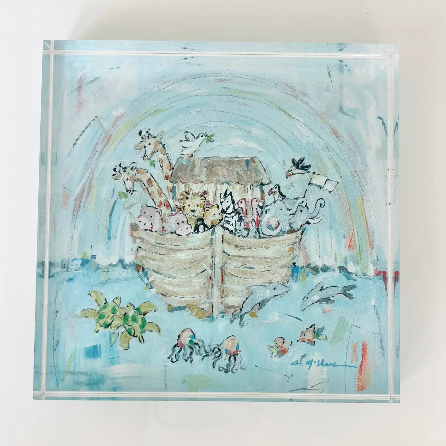 "Noah's Arks Iii" Acrylic Blocks Wholesale