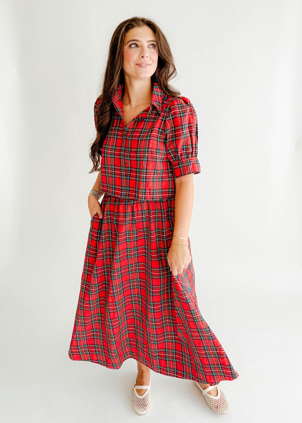 Nadine Plaid Crop Top