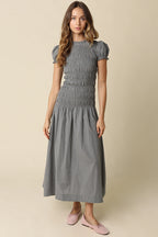 Bobbie Puff Sleeve Maxi Dress