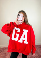 Georgia Reversible Mock Neck Sweatshirt
