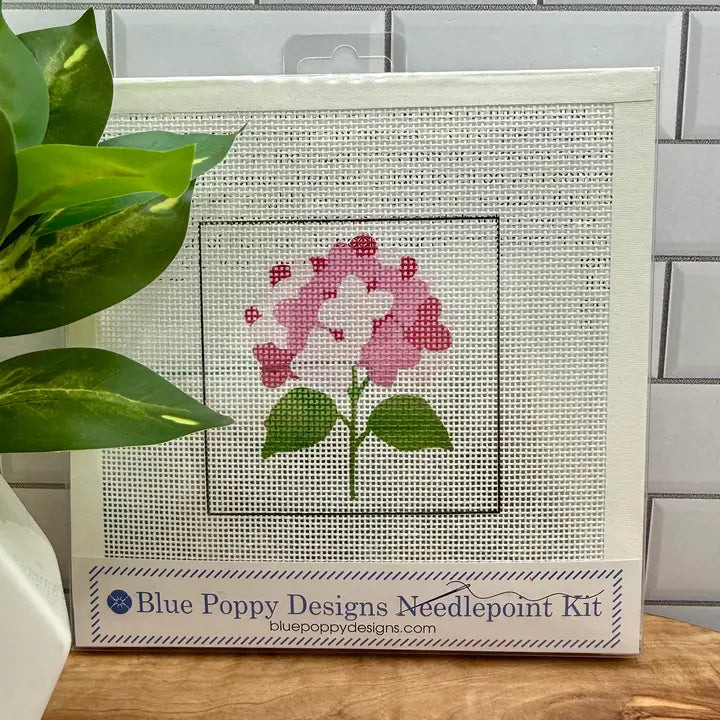 Blue Poppy Needlepoint Starter Kit
