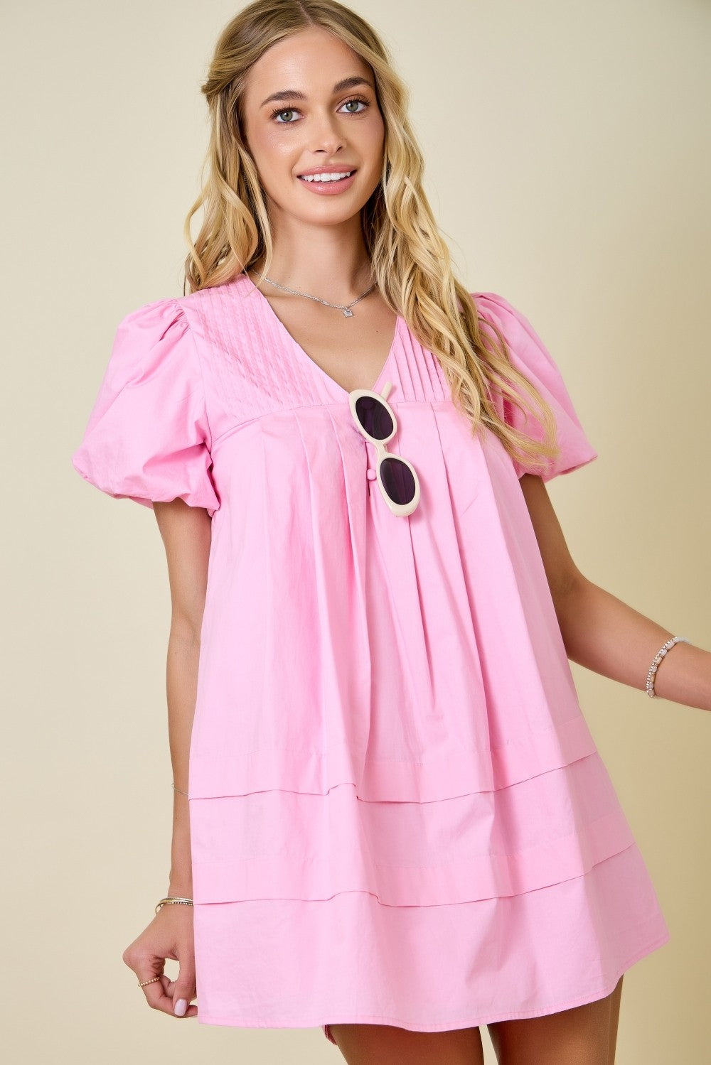 Paityn Puff Sleeve Mini Dress