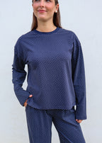 Polka Dot Loungewear Top