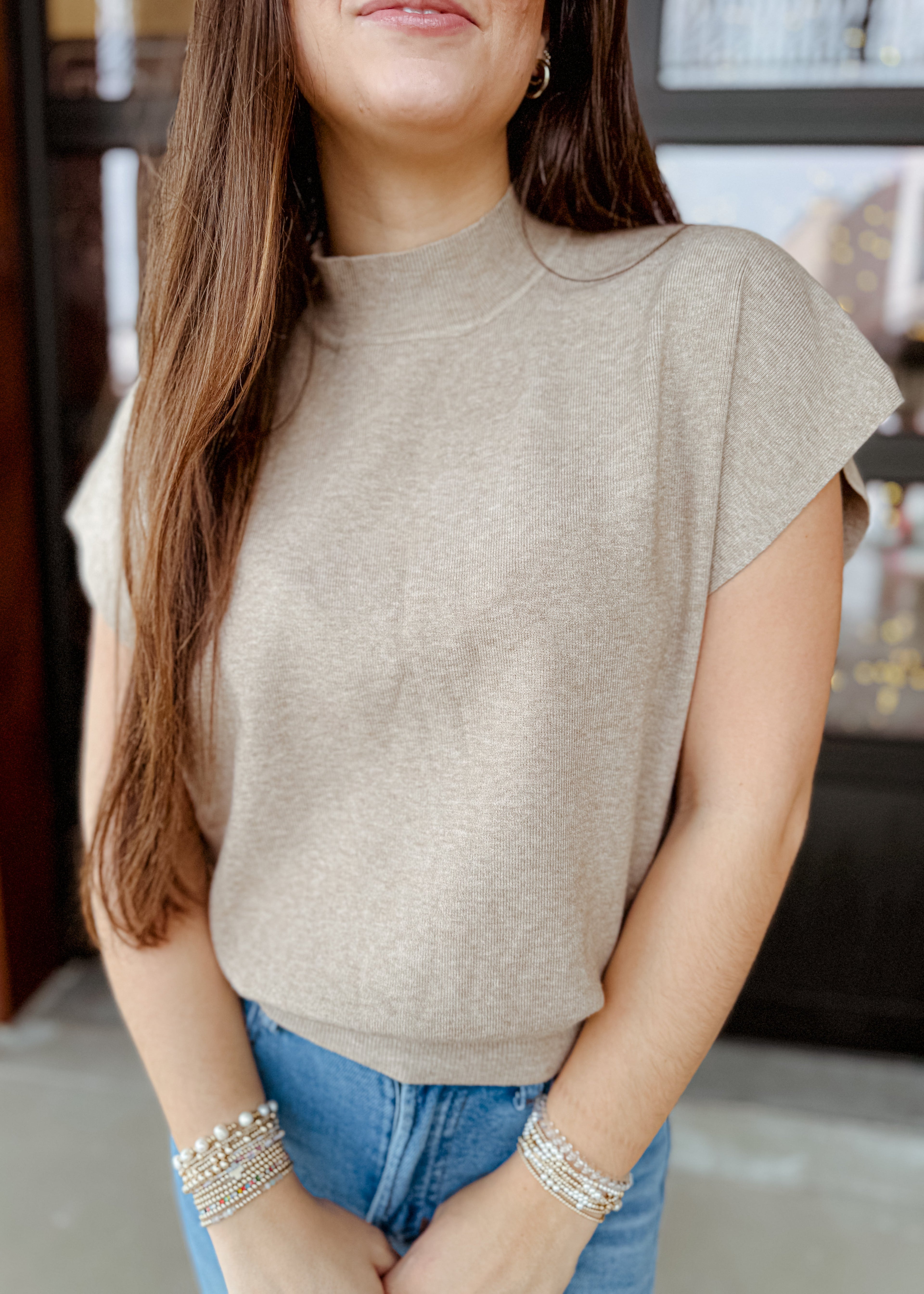 Marina Mock Neck Top