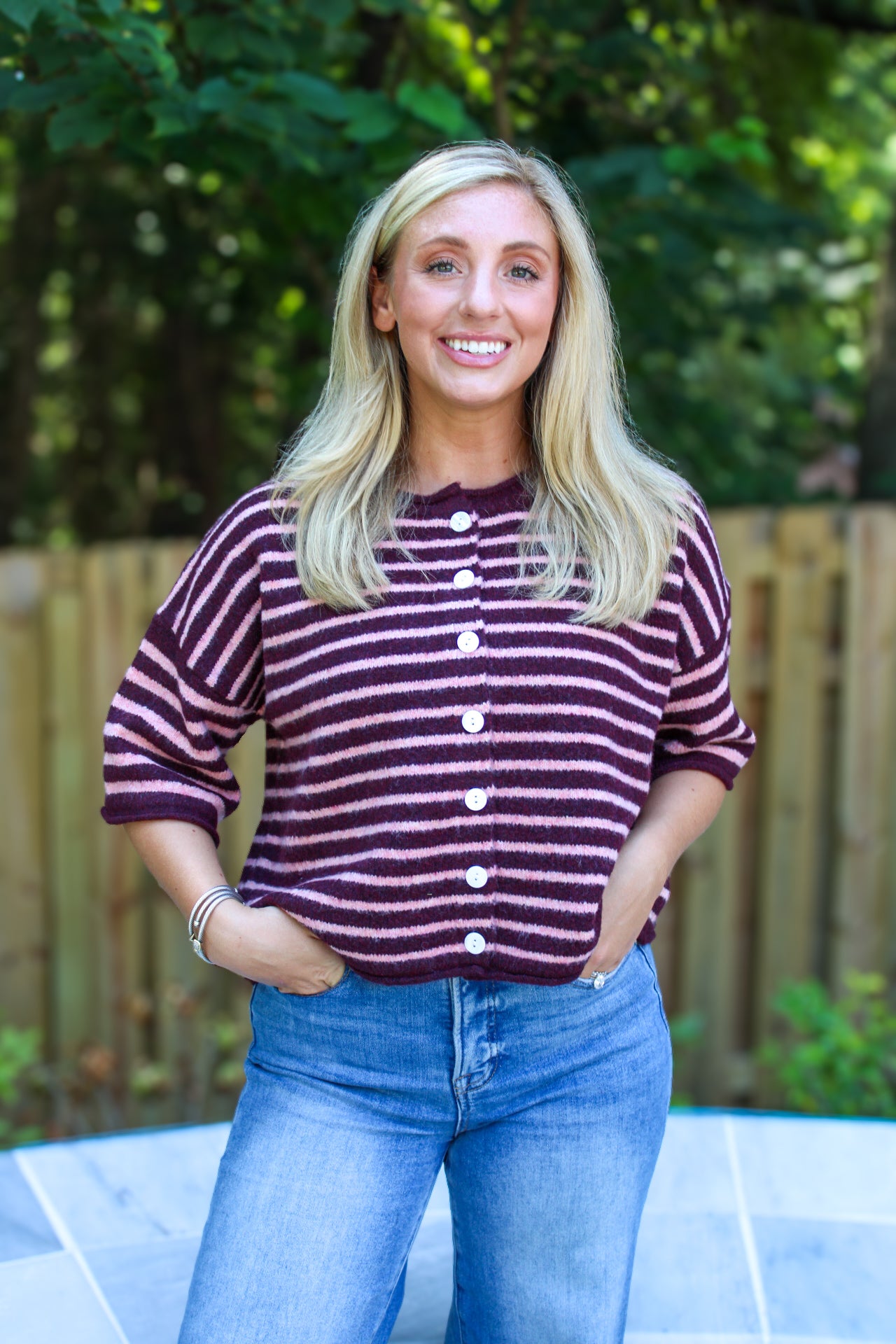 Merritt Striped Knit Top