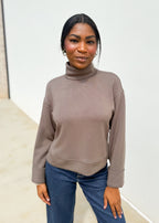 AirEssentials Cropped Turtleneck