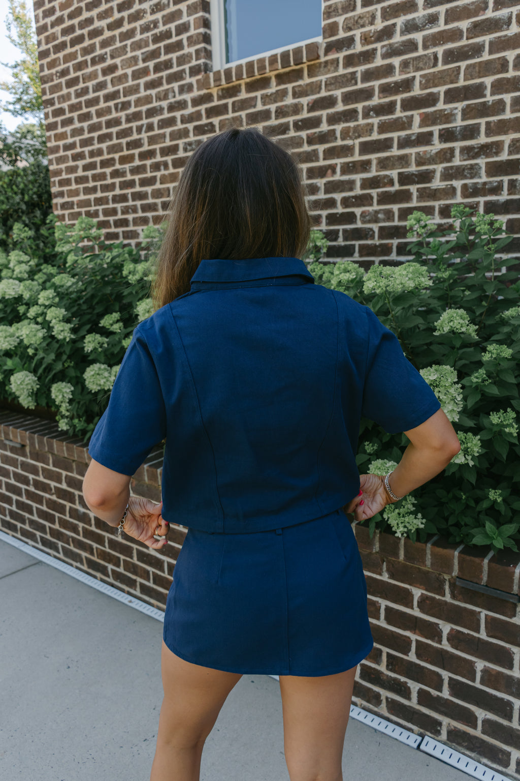 Lavinia Denim A-line Mini Skort