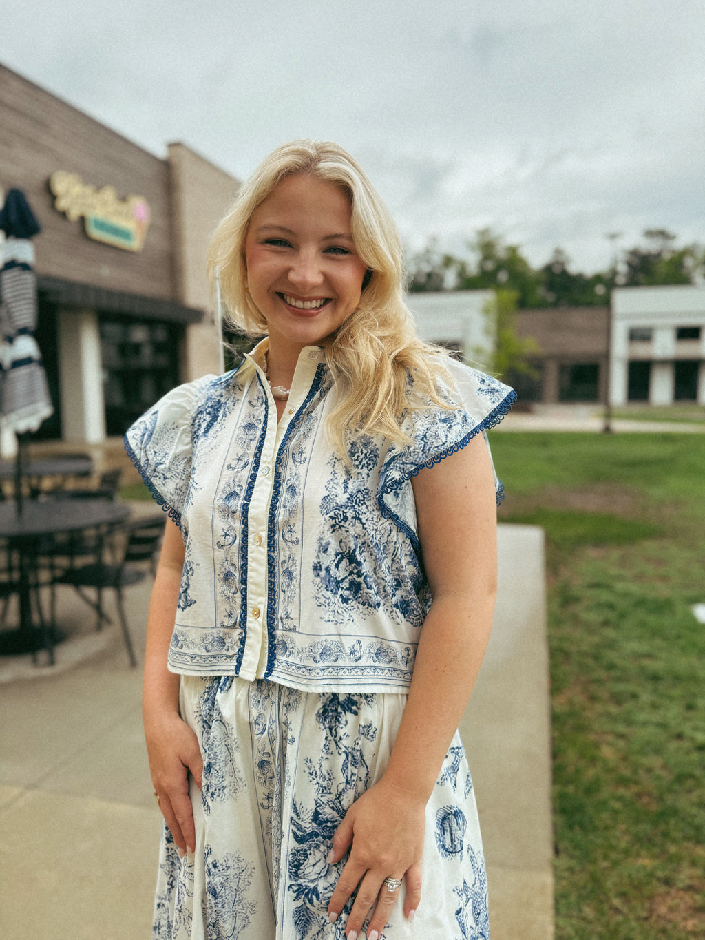Nantucket Floral Blouse