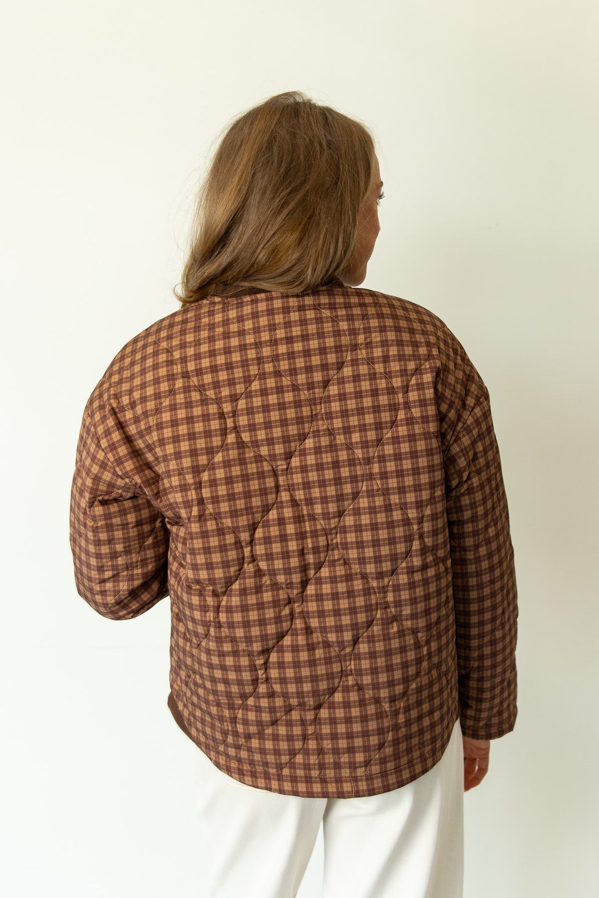 Camille Quilted Plaid Jacket