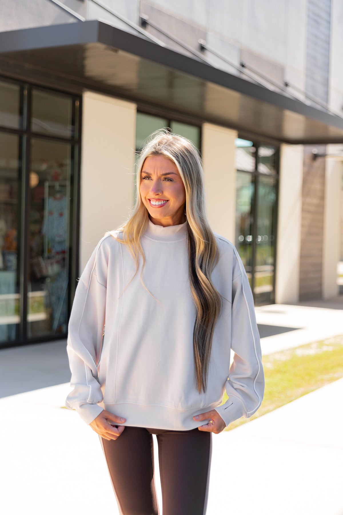 Scuba Mock Neck Top