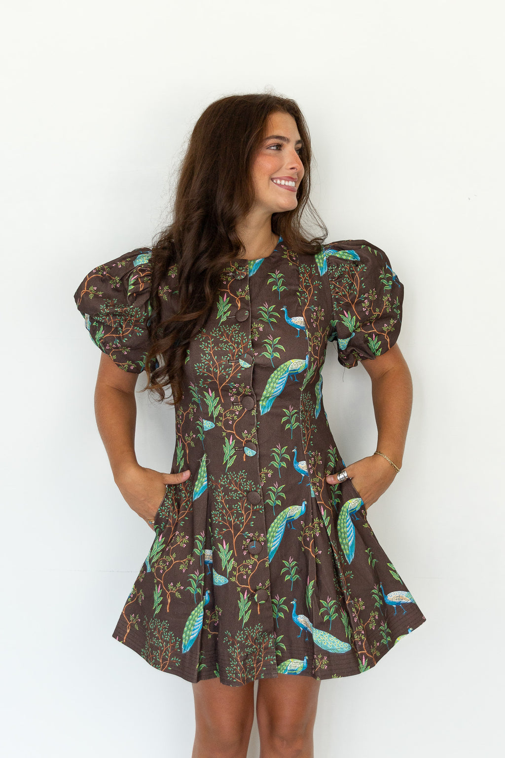 Bellewood Garden Puff Sleeve Mini Dress