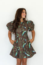 Bellewood Garden Puff Sleeve Mini Dress