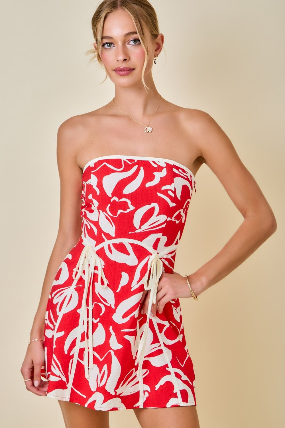Alyson Abstract Floral Dress