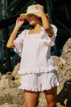 Tallulah Polka Ruffle Shorts