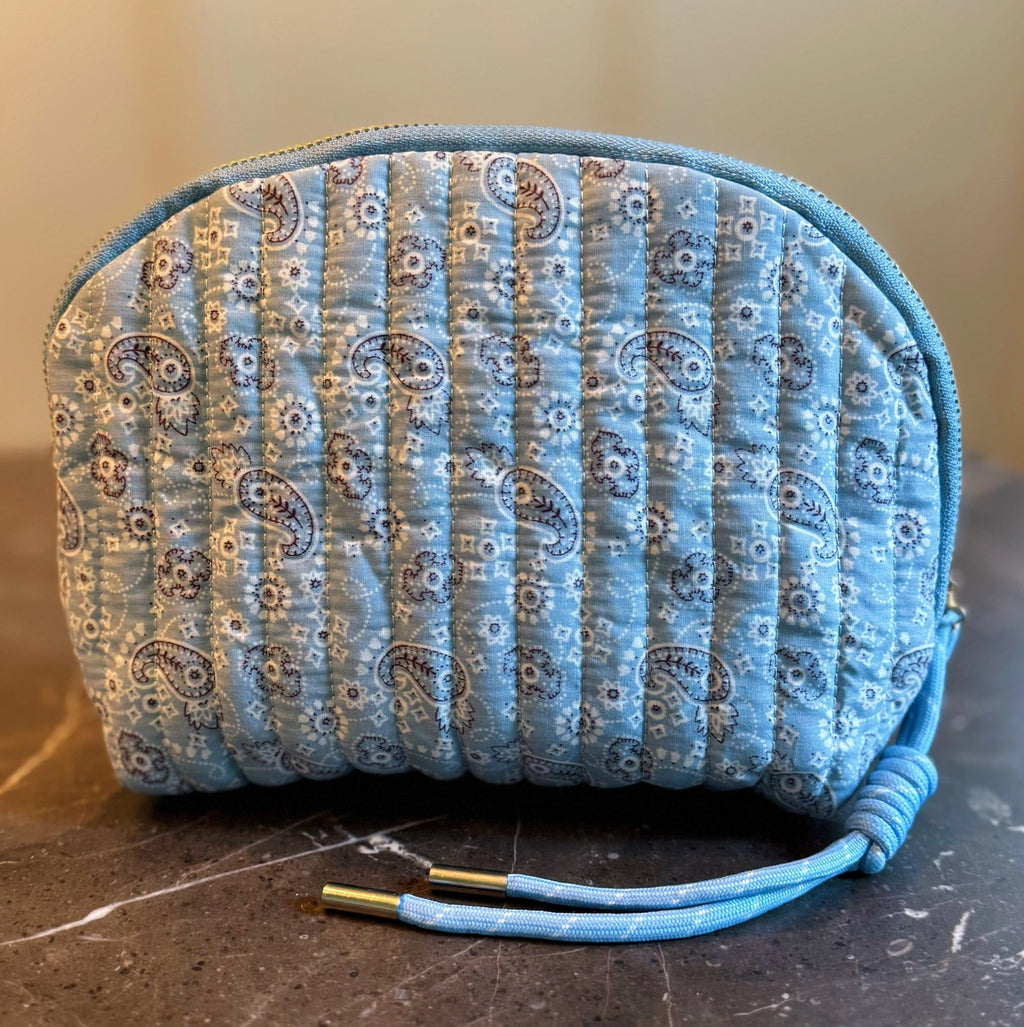 Quilted Paisley Cosmetic Case