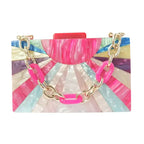 Celeste Acrylic Clutch Bag
