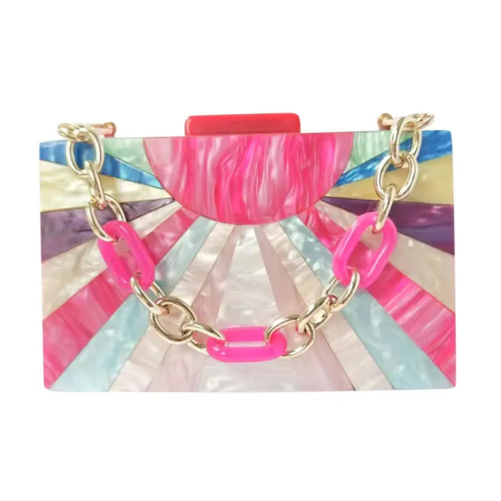Celeste Acrylic Clutch Bag