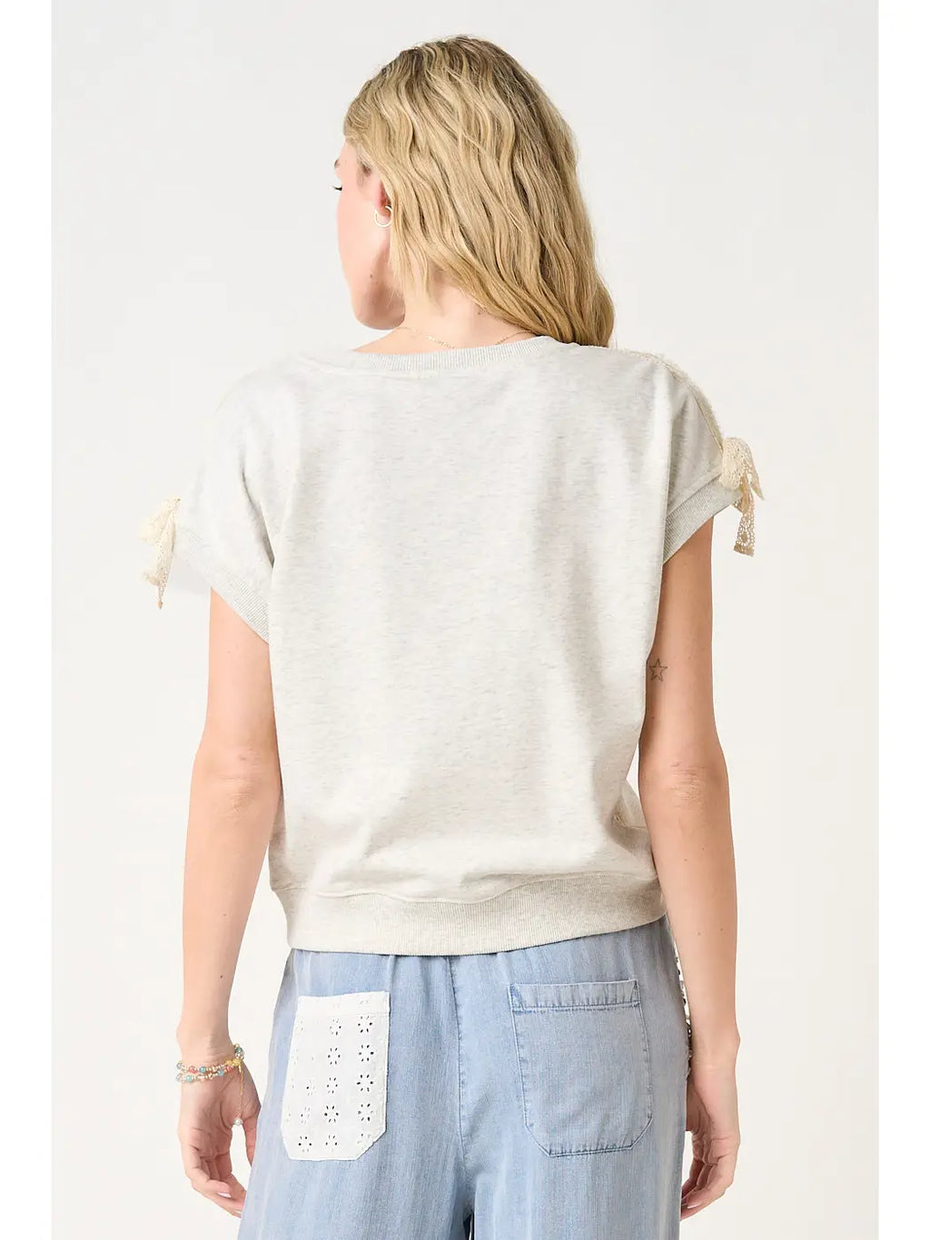 Lacy Sweatshirt Top