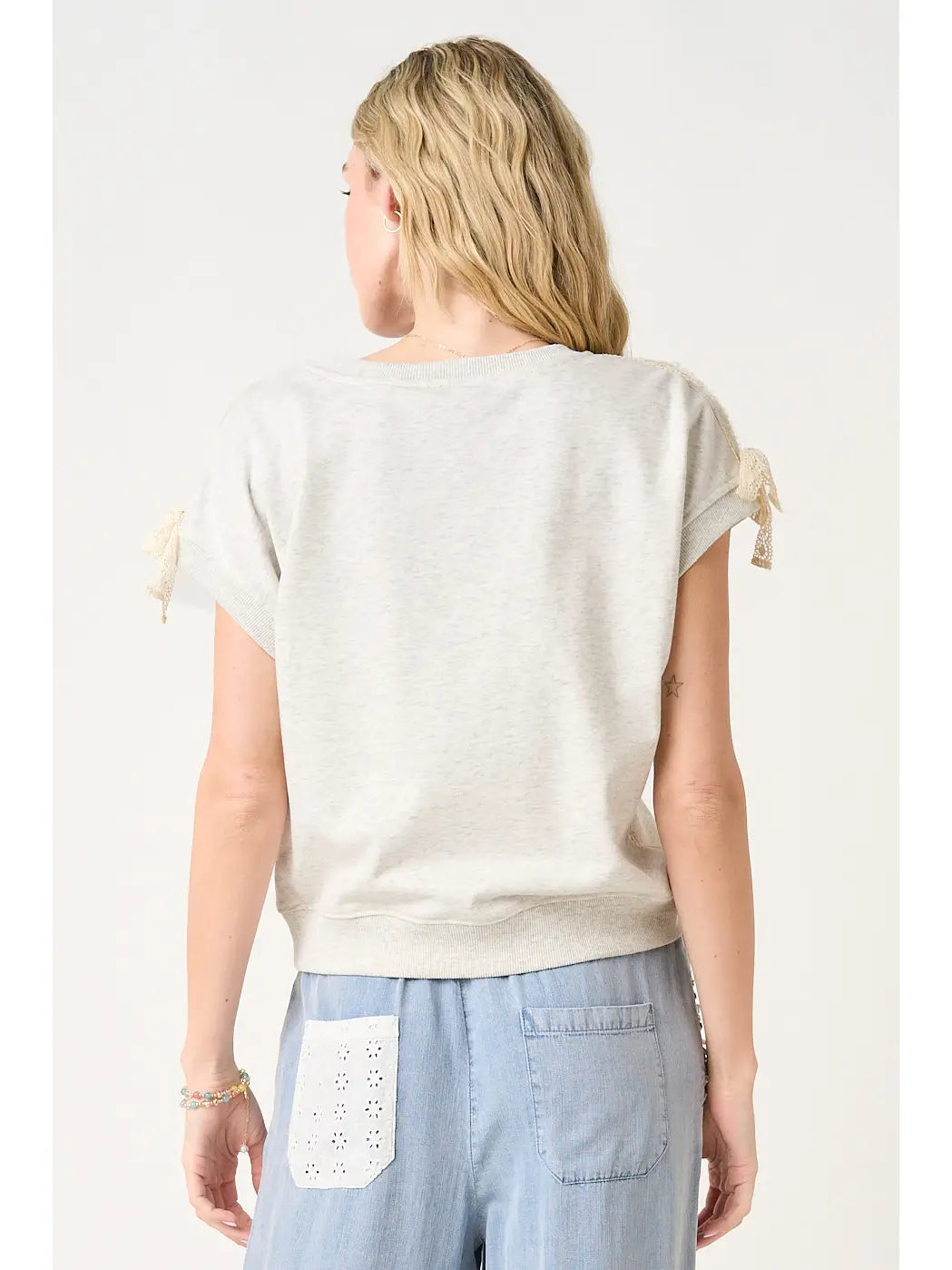 Lacy Sweatshirt Top