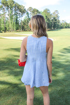 Stella Harbor Gingham Romper
