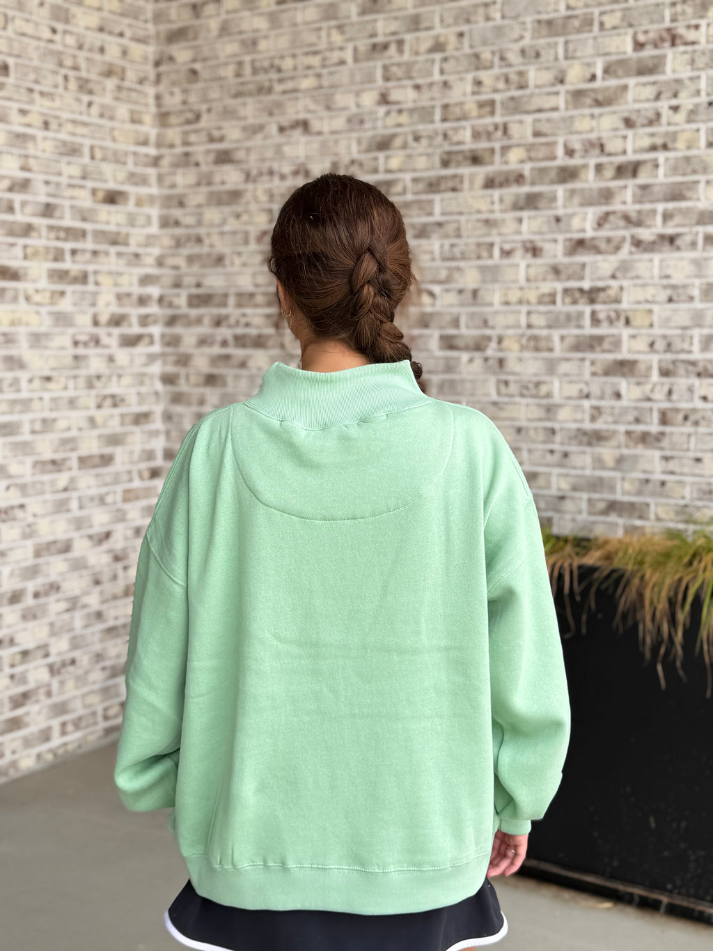 Augusta Gingham Mock Neck