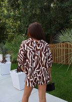 Ellie Zebra Print Short Set