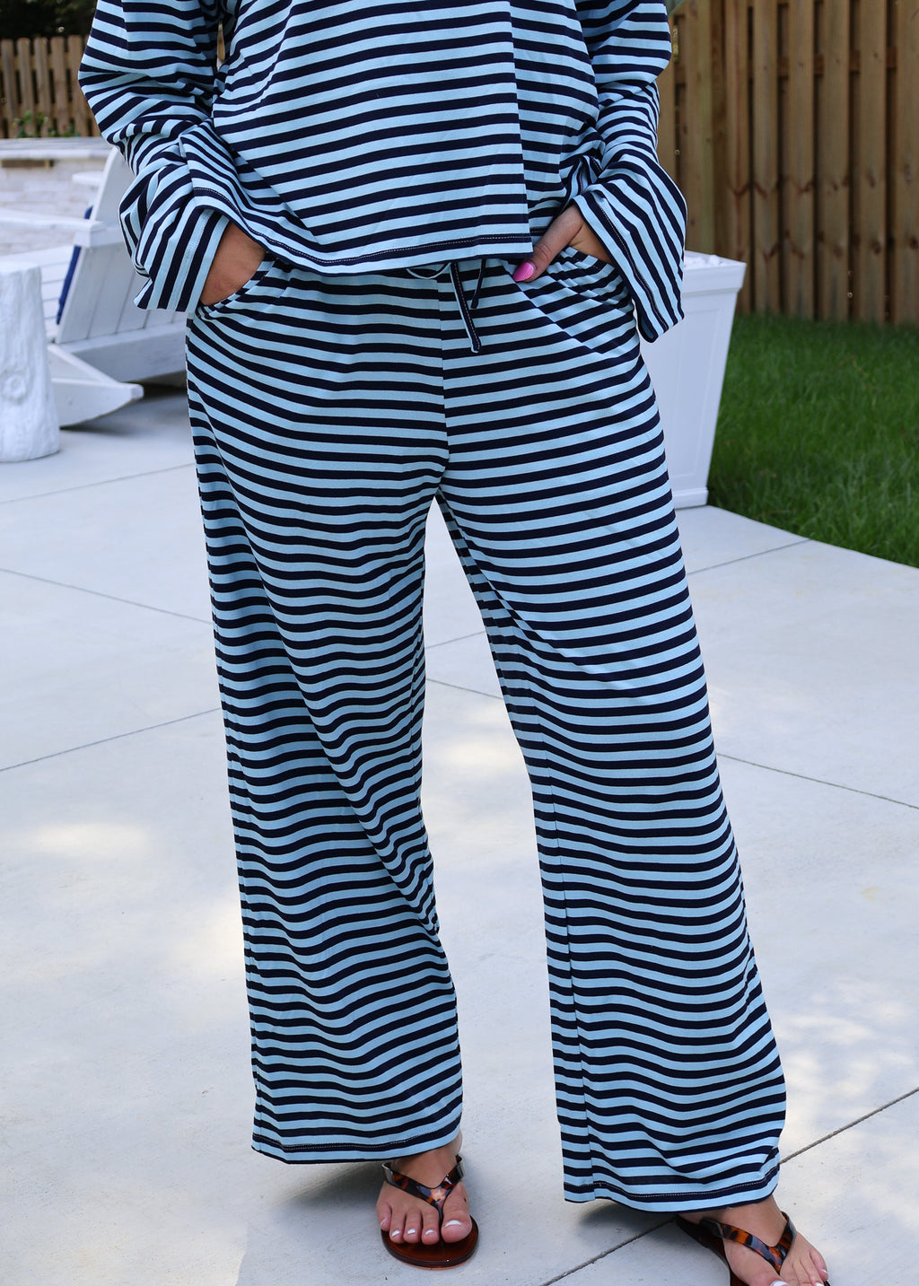 Lena Striped Lounge Set