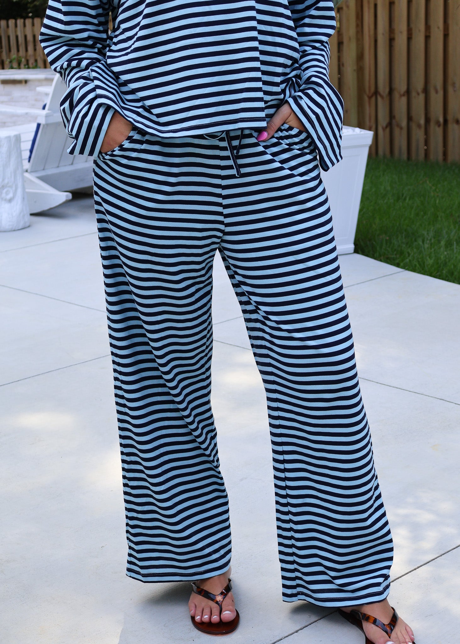 Lena Striped Lounge Set