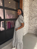Amber Polka Dot Midi Dress