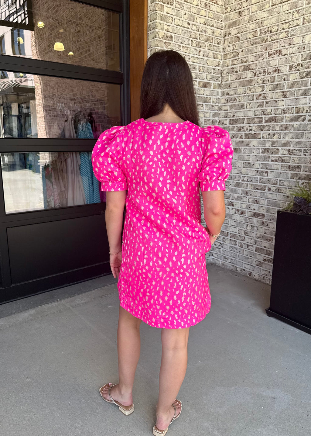 Luna Petal Button Mini Dress