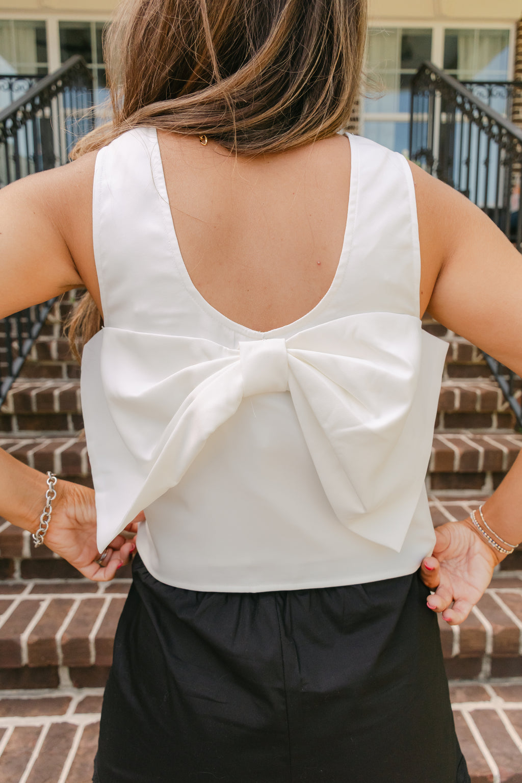 Daria Bow Back Top