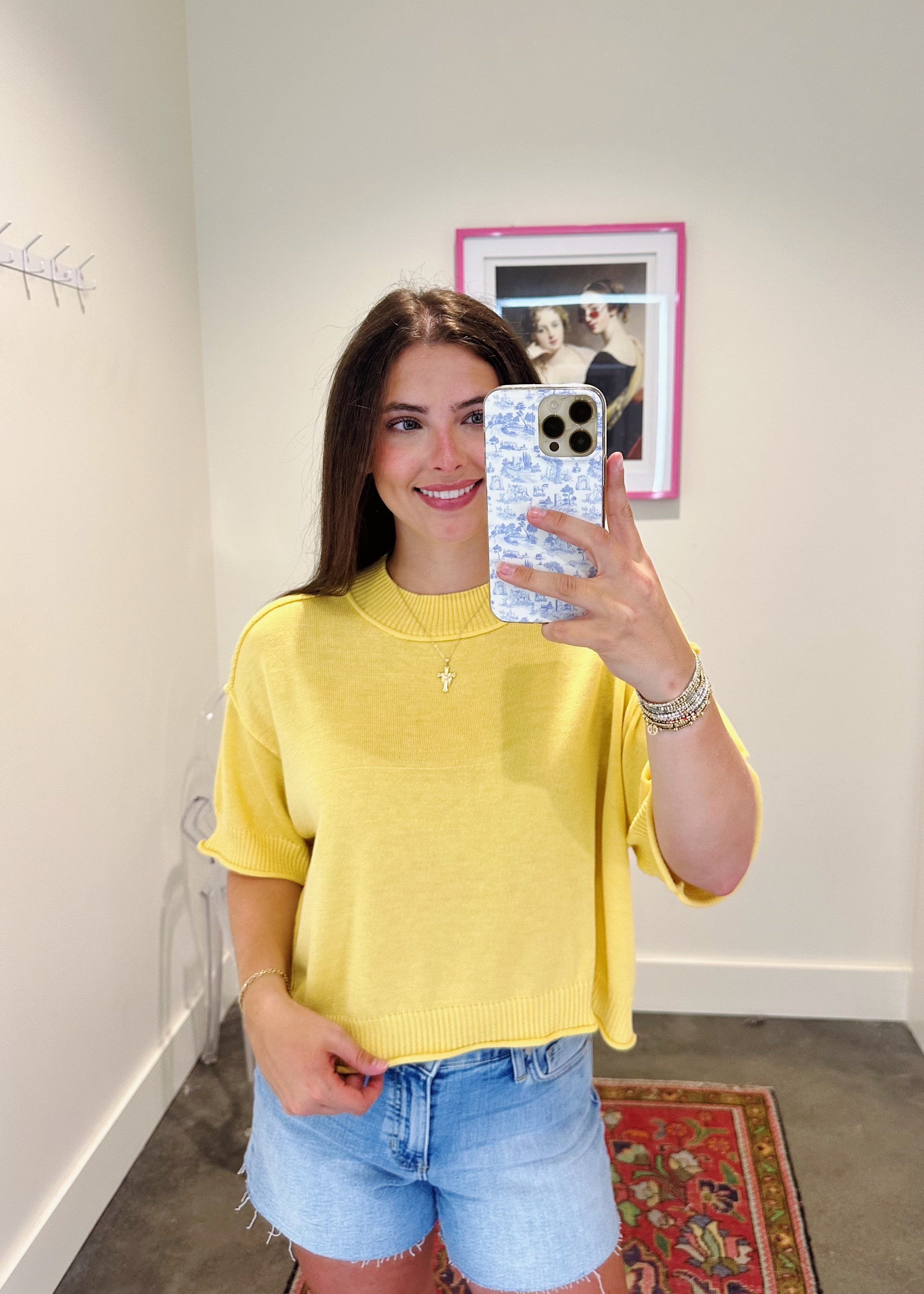 Liora Short Sleeve Summer Sweater