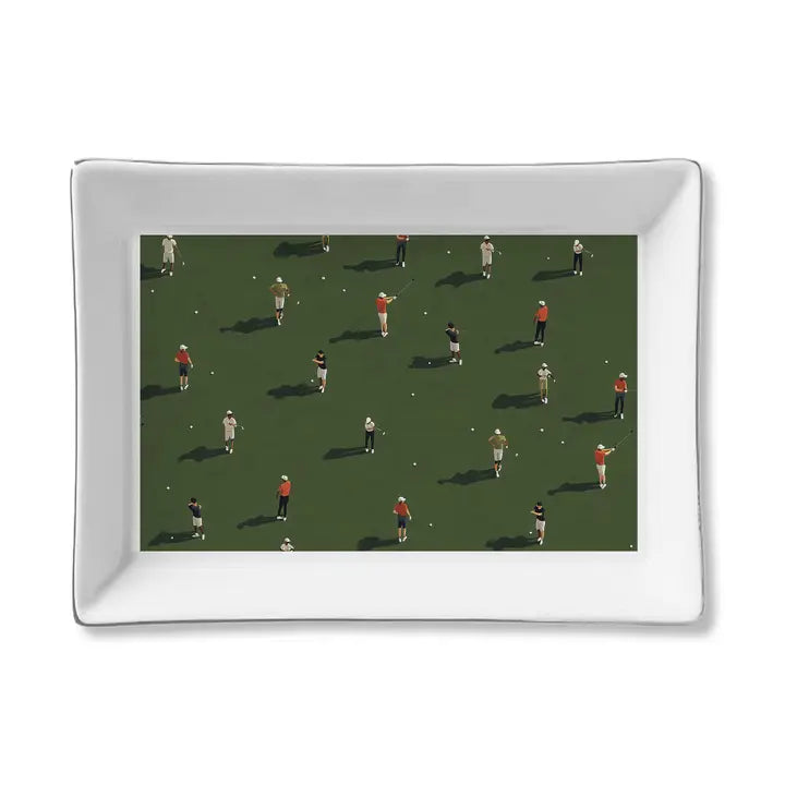 Ceramic Tray - Golfers