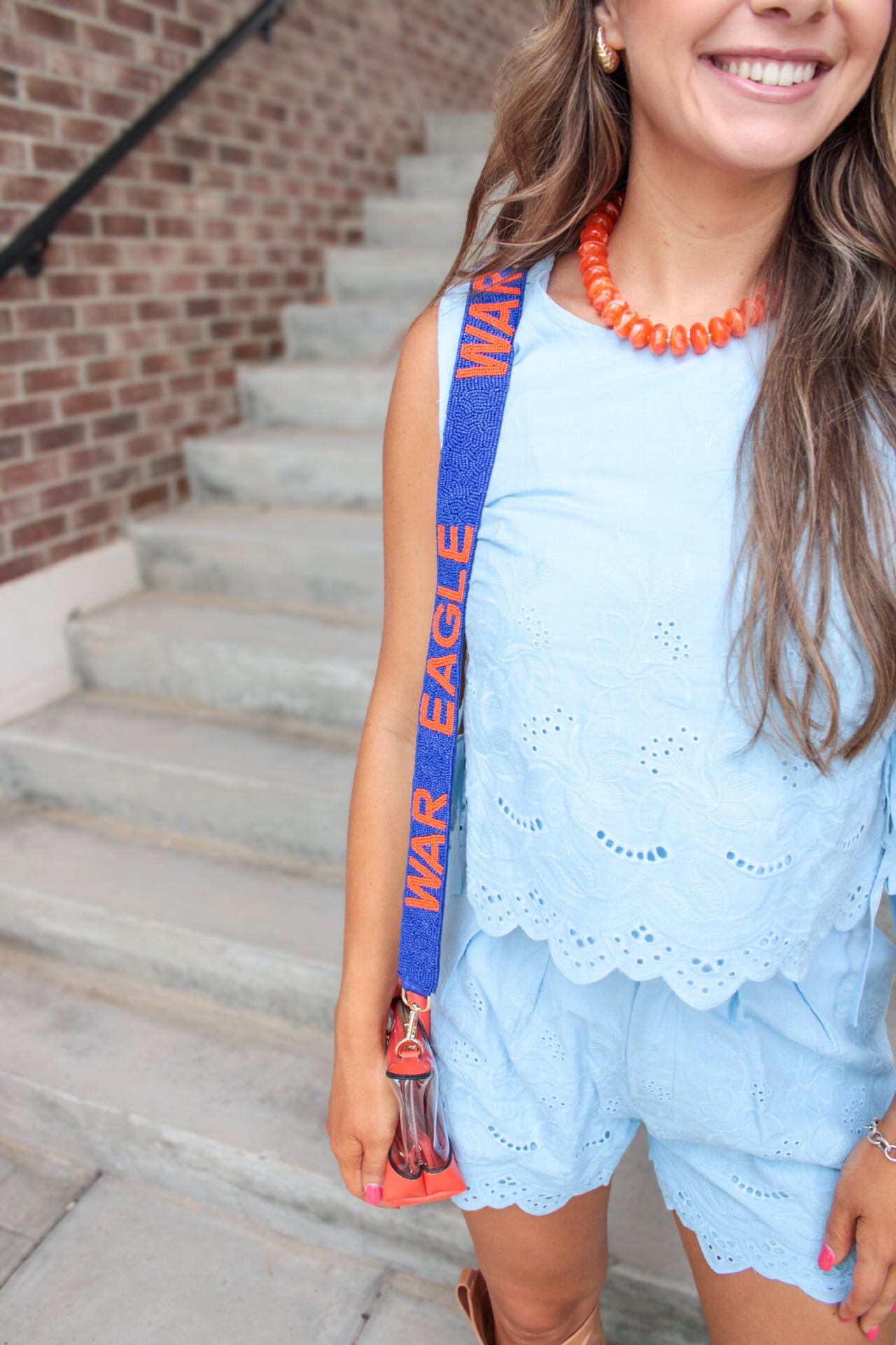 Auburn Beaded Purse Strap